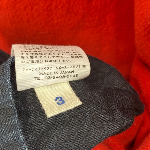 45rpm& Indigo Dyed Fleece Lined Chore Coat size 3 - Picture 7 of 7